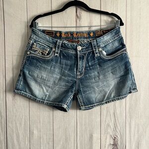 Rock Revival Faded Blue Jean Shorts